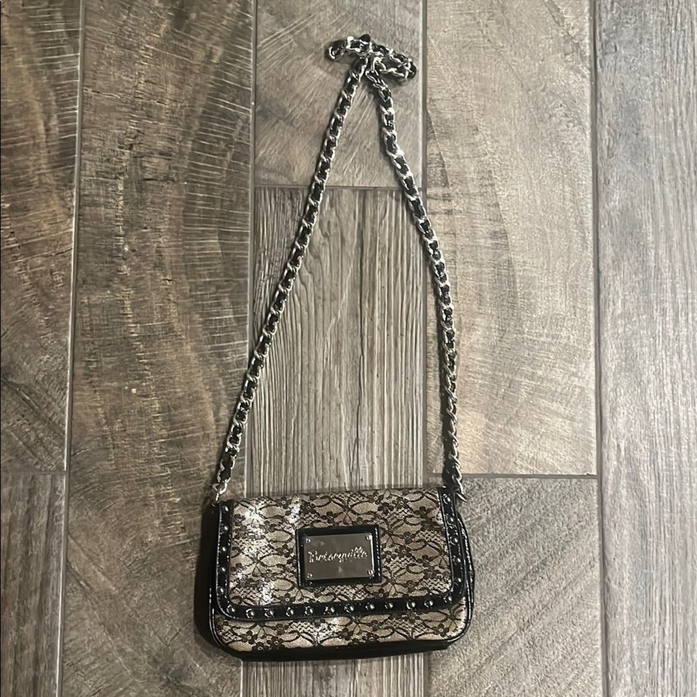 Betseyville Black and Gold Crossbody Bag